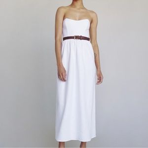 Reformation Fettuccine Linen Dress.